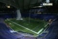 Bild från Tak till fotbollsarena kollapsar av snön