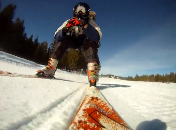 Bild från Jetmotor + Skidor = En riktig åktur!