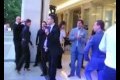 Bild från Ryske presidenten Medvedev dansar disco