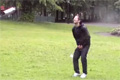 Bild från Baseballslag mellan benen
