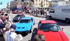 Bild från Ferrari Olycka På Auto Show