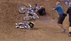 Bild från Motocross olycka